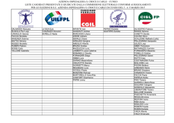 cuneo liste candidati presentate e giudicate dalla commissione