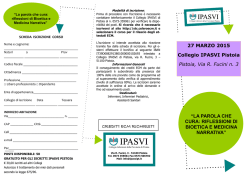 LA PAROLA CHE CURA: RIFLESSIONI DI BIOETICA E MEDICINA