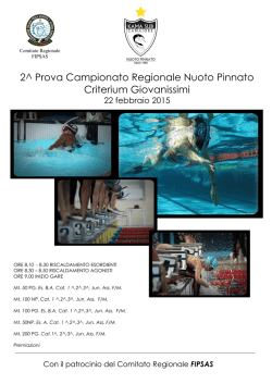 2^ prova campionato regionale toscana 22 febbraio 2015