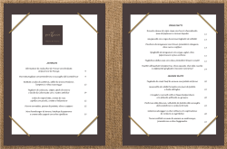 MENU - Ristorante Perbacco