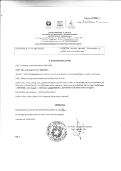 DETERMINA 17 - Convitto Nazionale Pasquale Galluppi