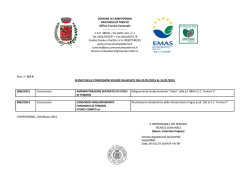 COMUNE DI CAMPODENNO PROVINCIA DI TRENTO Ufficio