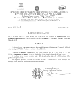 Decreto pubblicazione