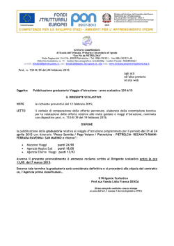 Prot n 732-B39 del 20-02-2015 - Istituto Comprensivo San Pio da