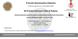 invitare - Circolo Numismatico Patavino