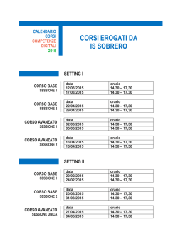 calendario. - IS Sobrero