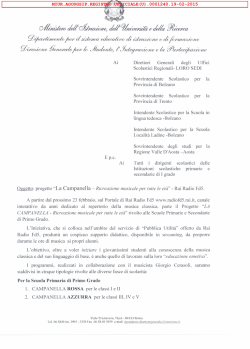 miur.aoodgsip.registro_ufficiale(u). - Ufficio scolastico regionale per