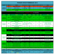 POKER HOUR FEBBRAIO 2015