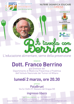 Dott. Franco Berrino