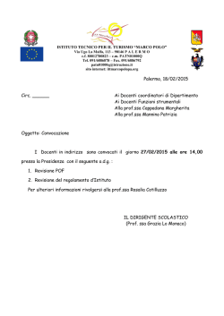 Convocazione del 27-02-2015 - revisione POF