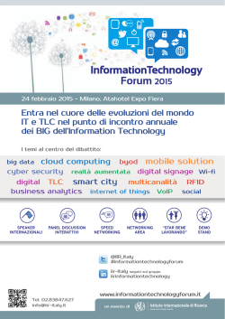 Entra nel cuore delle evoluzioni del mondo IT e TLC nel punto di