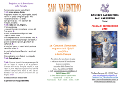 Benedizione delle famiglie - San Valentino Terni Basilica