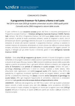 Il programma Erasmus+ fa il pieno a Roma e nel Lazio
