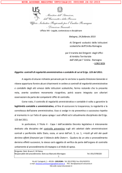 controlli regolarita` amministrativa e contabile d.lgs. 123/2011