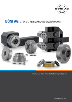B&Ouml;NI AG.UTENSILI PER MARCARE E GODRONARE.