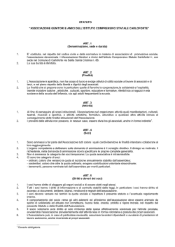 statuto associazione di promozione sociale