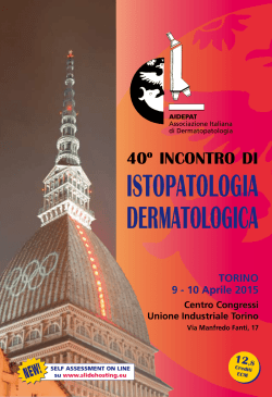 40º incontro di istopatologia dermatologica