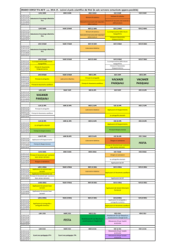Calendario lezioni A072