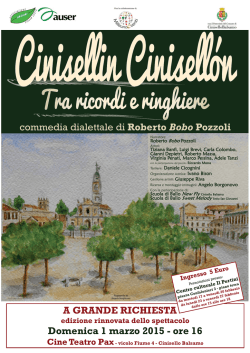 commedia dialettale di Roberto Bobo Pozzoli A GRANDE