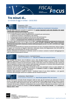 Tre minuti di…