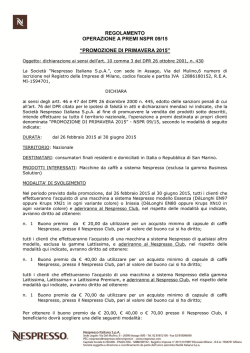 promozione su macchine