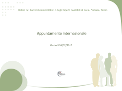 Slides - Ordine dei Dottori Commercialisti e degli Esperti Contabili di