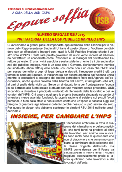 eppure soffia - piattaforma usb inps 2015