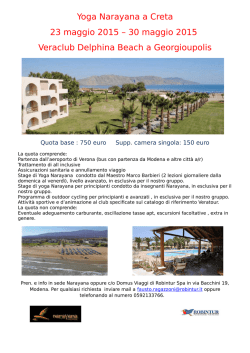 Stage di Yoga a Creta