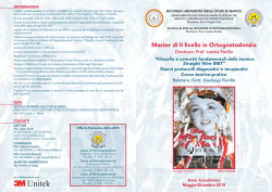 Master di II livello in Ortognatodonzia