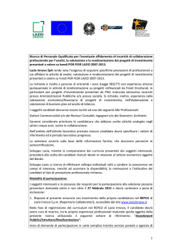 Annuncio istruttori POR - RepCo