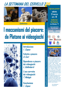 I meccanismi del piacere: da Platone ai videogiochi