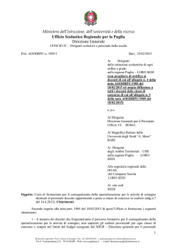 formazione alla riforma degli ordinamenti scolastici