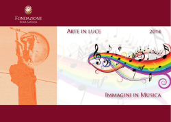 Programma Arte in luce "Immagini in Musica"