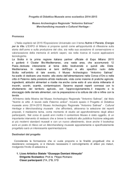 Progetto Didattico 2014/2015