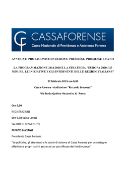 premesse, promesse e fatti la programmazione