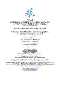 Scarica Programma 29&deg; Congresso Internazionale AMAB