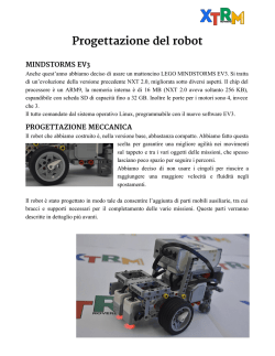 Progettazione del robot MINDSTORMS EV3