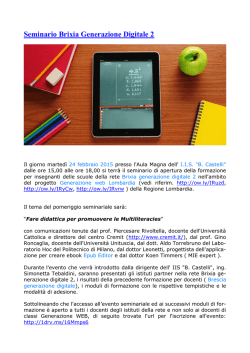 Seminario Brixia Generazione Digitale 2