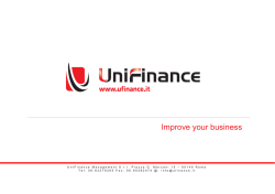 Chi siamo - UniFinance - Improve your business