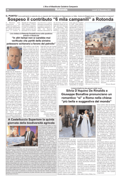 terza parte giornale - L`Eco di Basilicata