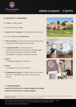 green passion &ndash; 7 notti - Donnafugata Golf Resort & SPA