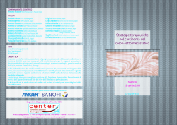 Strategie terapeutiche nel carcinoma del colon