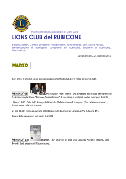 Marzo - Lions Club del Rubicone