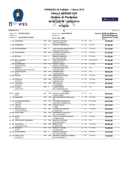 Ordine di Partenza