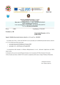 CIRC. N. 140- mobilita` 2014-2015