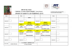 orari di gioco - Gruppo Tennis "Rossi"