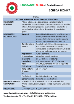SCHEDA TECNICA - Laboratori Guida