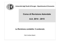 Lezione 2 - Economia - Università degli Studi di Perugia