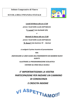 Invito ufficiale - Istituto Comprensivo di Vinovo
