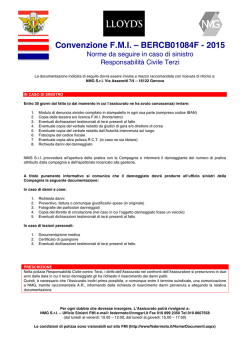 Procedura e modulo denuncia RCT